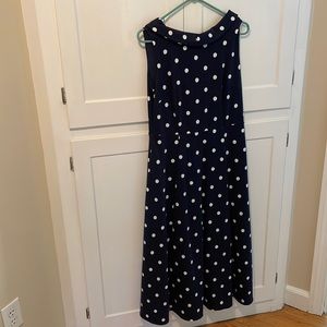 Boden Polka Dot Mid Length Dress